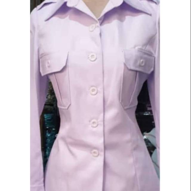 ATASAN KEMEJA PUTIH KANTONG ATAS DUA . SWT ROK A HITAM / SET ROK SPAN HITAM / SET CELANA OANJANG BAHAN KATUN UNTUK SETELAN FREE HIJAB