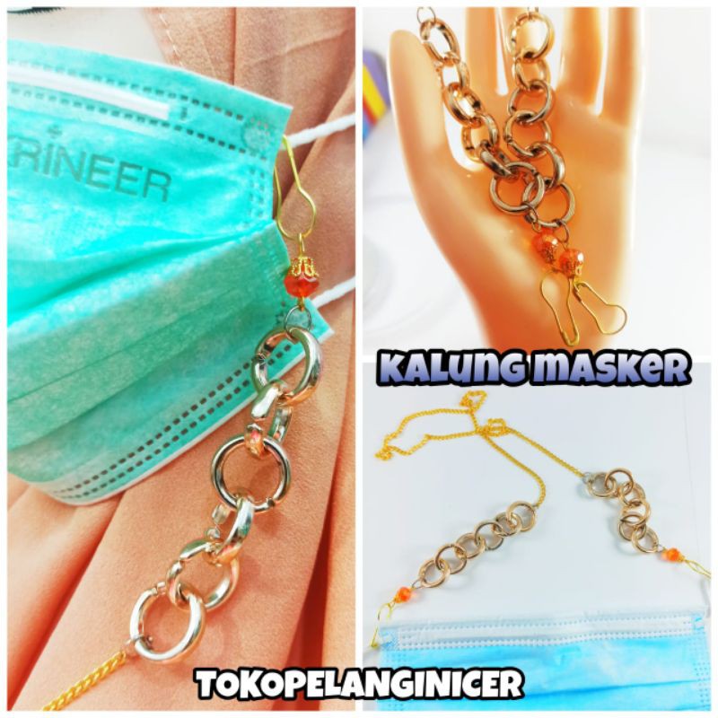 Kalung Masker/Tali Masker/Gantungan Masker/Strap Masker/Strap Chain Mask Aksesoris Fashion Murah