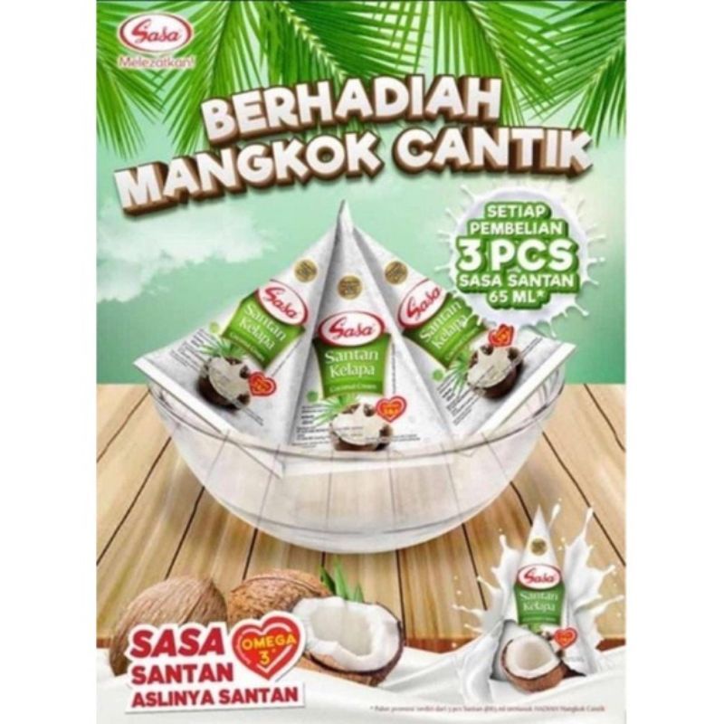 

santan sasa gratis mangkok terlaris murah