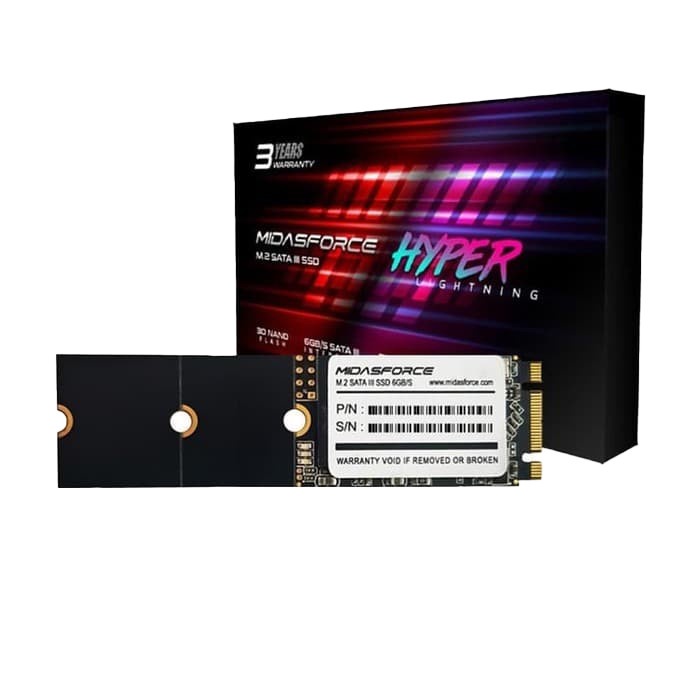 SSD M.2 SATA3 MIDASFORCE Hyper Lightning M2 6Gb/s 128 256 512 GB 1 TB