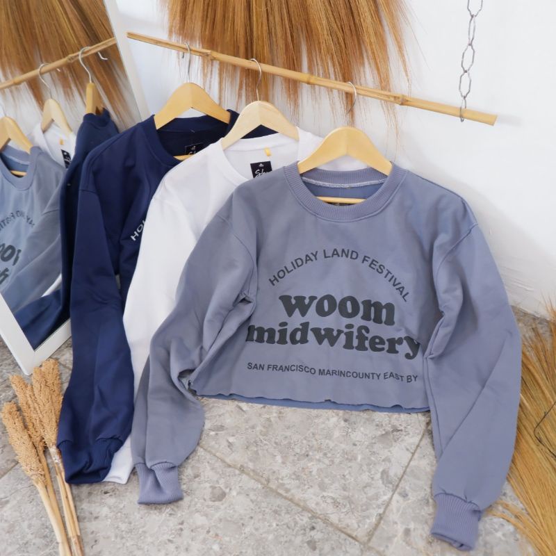 SWEATER CROP WOOM MIDWIFERY