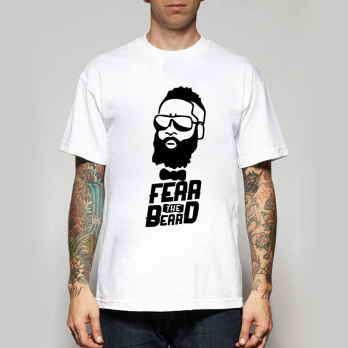 KAos Tshirt Baju Combed 30S Distro Fear The Beard James Harden Houston