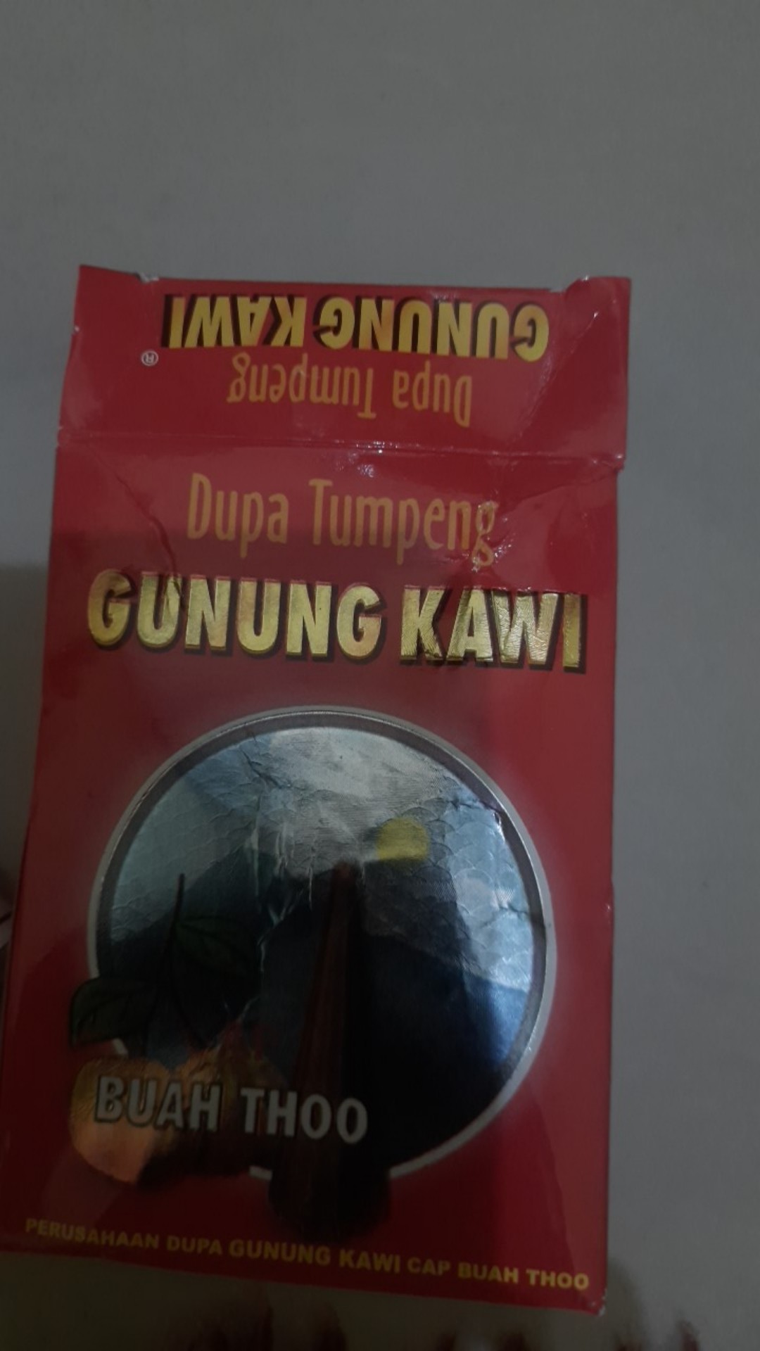 Dupa Tumpeng Kerucut Gunung Kawi Cap Buah Thoo