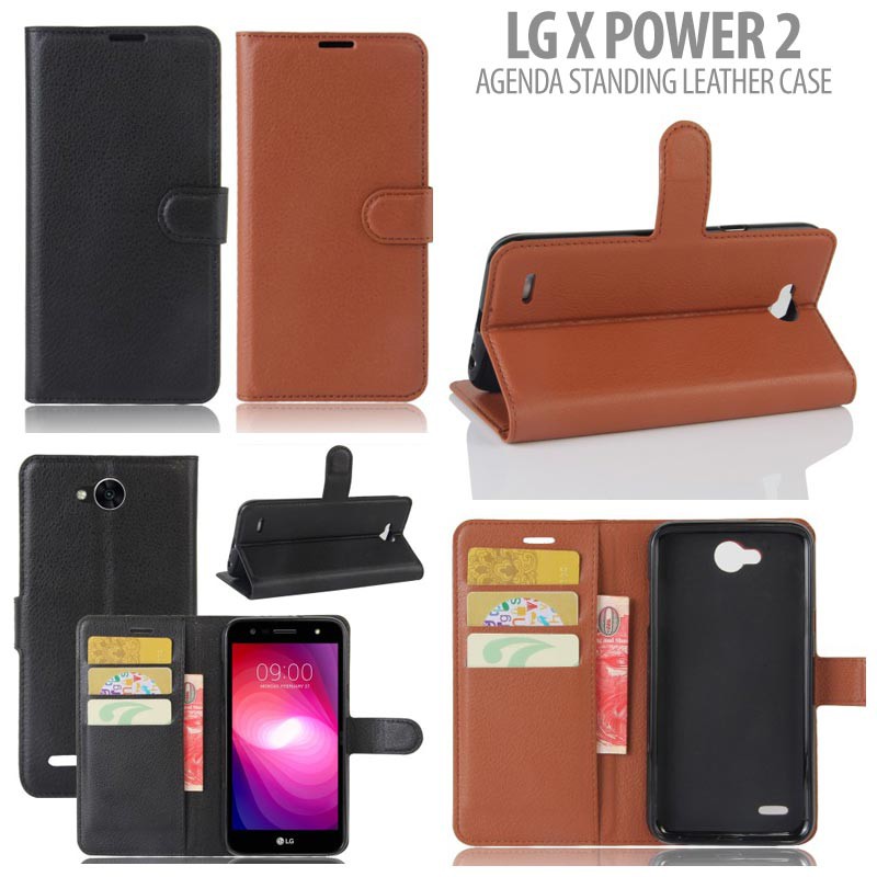 

LG X Power 2 - Agenda Standing Leather Book