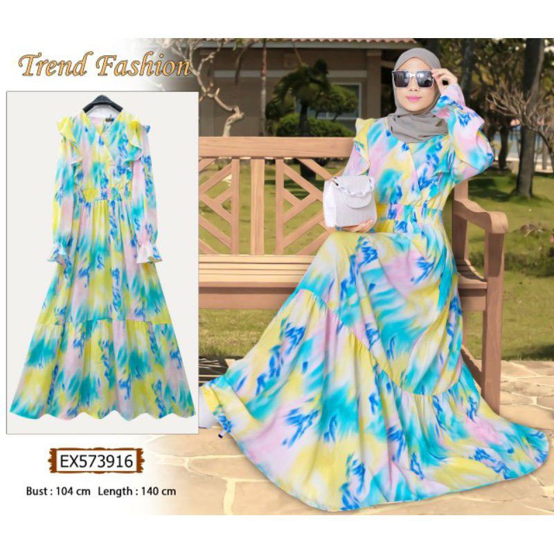 gamis tie dye premium extu