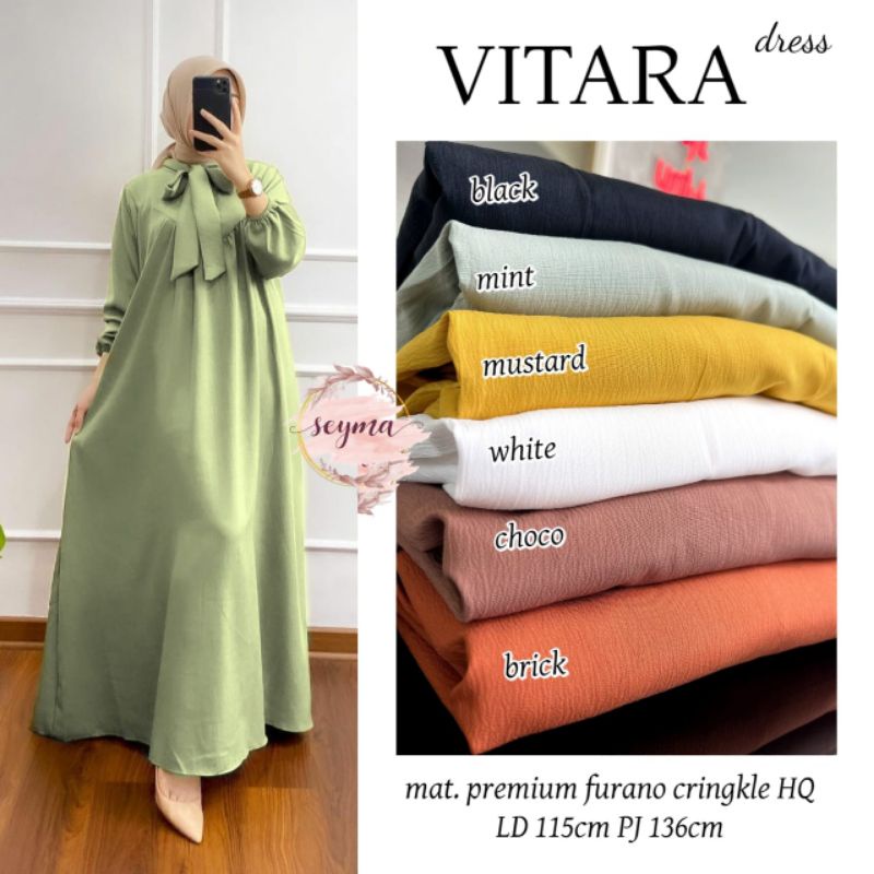 VITARA DRESS BY SEYMA MAXI DRESS / GAMIS CRINKLE PREMIUM