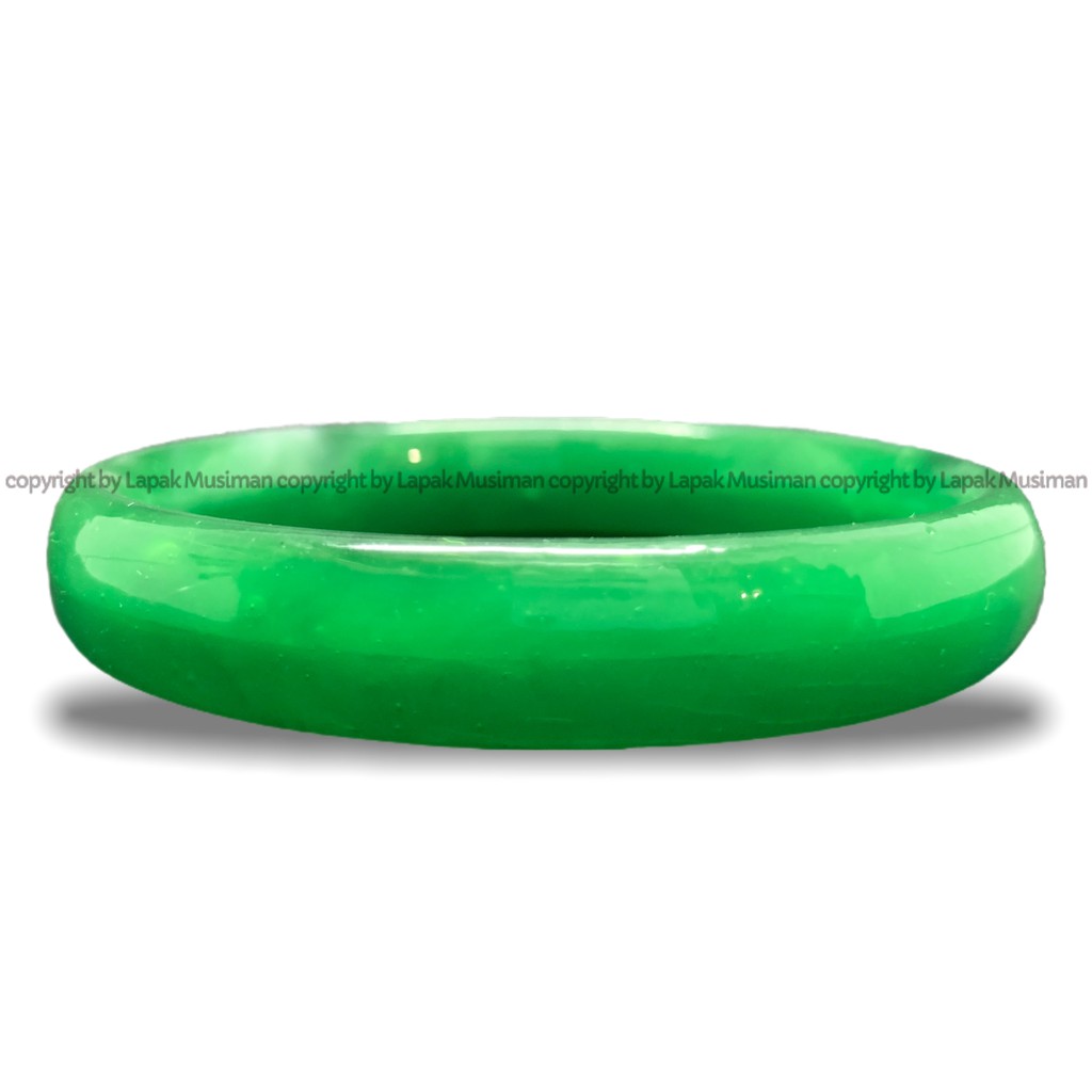 [Bayar di Tempat] Gelang Batu Giok Crystal Warna Hijau