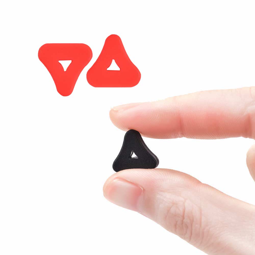 1 Pasang [ Merah ] Pengait Kacamata Silikon - Anti Slip - Earhook Silicone - Penahan Hijab Style - KP8086