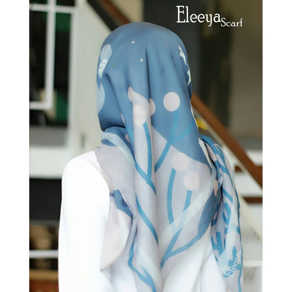 HIJAB SEGIEMPAT MOTIF ELY 23 ||  Eleeyascarf