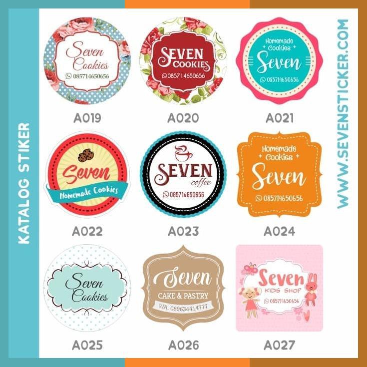 

Stiker Label Kue/Kitchen/Slime/Clothing Berkualitas