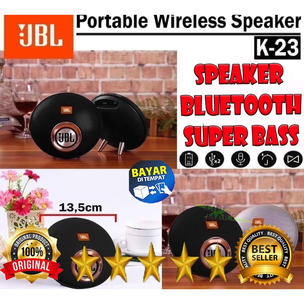 [TERMURAH] SPEAKERE JBL K23 WIRELESS SPEAKER PORTABLE - SPEAKER BLUETOOTH JBL K23 EXTRA BASS