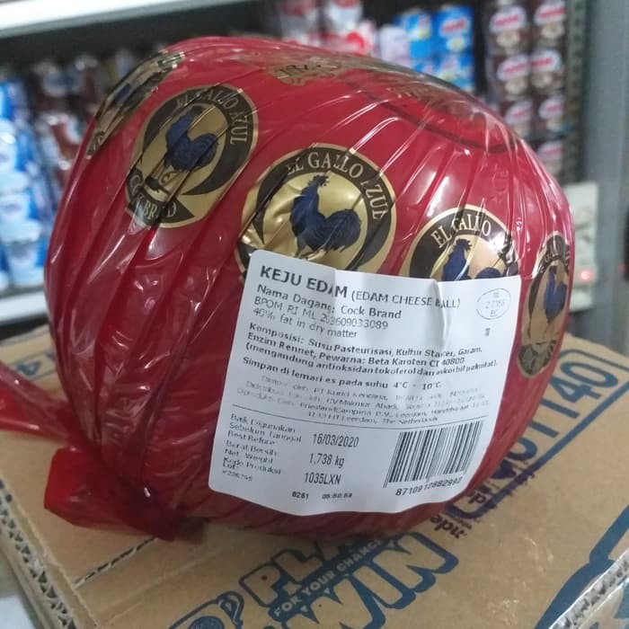 

keju edam ayam mas 1.7kg keatas keju bola kualitas DIATAS VICTORIA