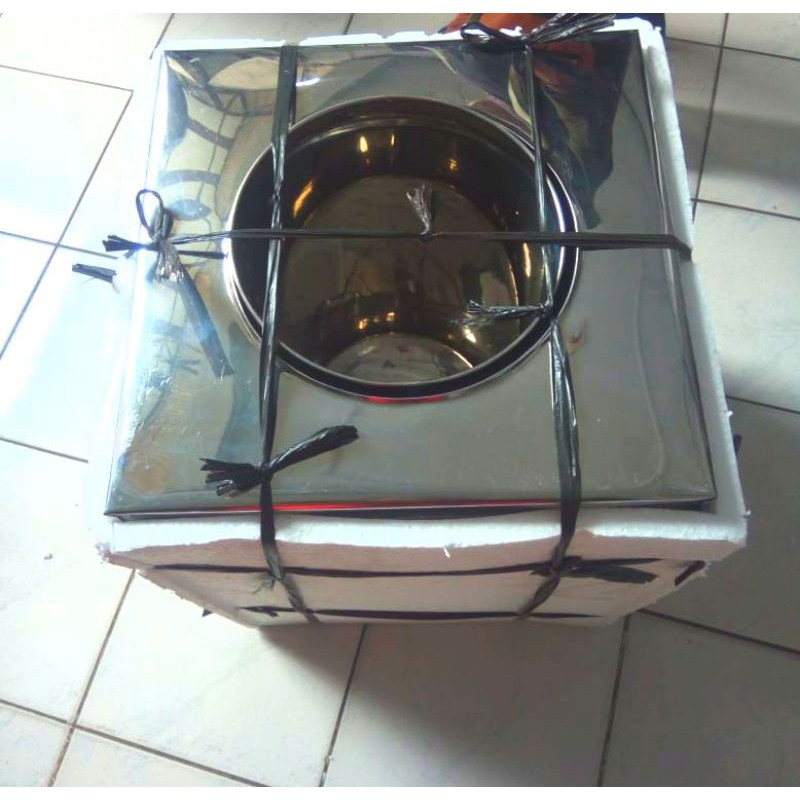 Box Tabung Es Puter Luar Kotak Stainless 15 liter