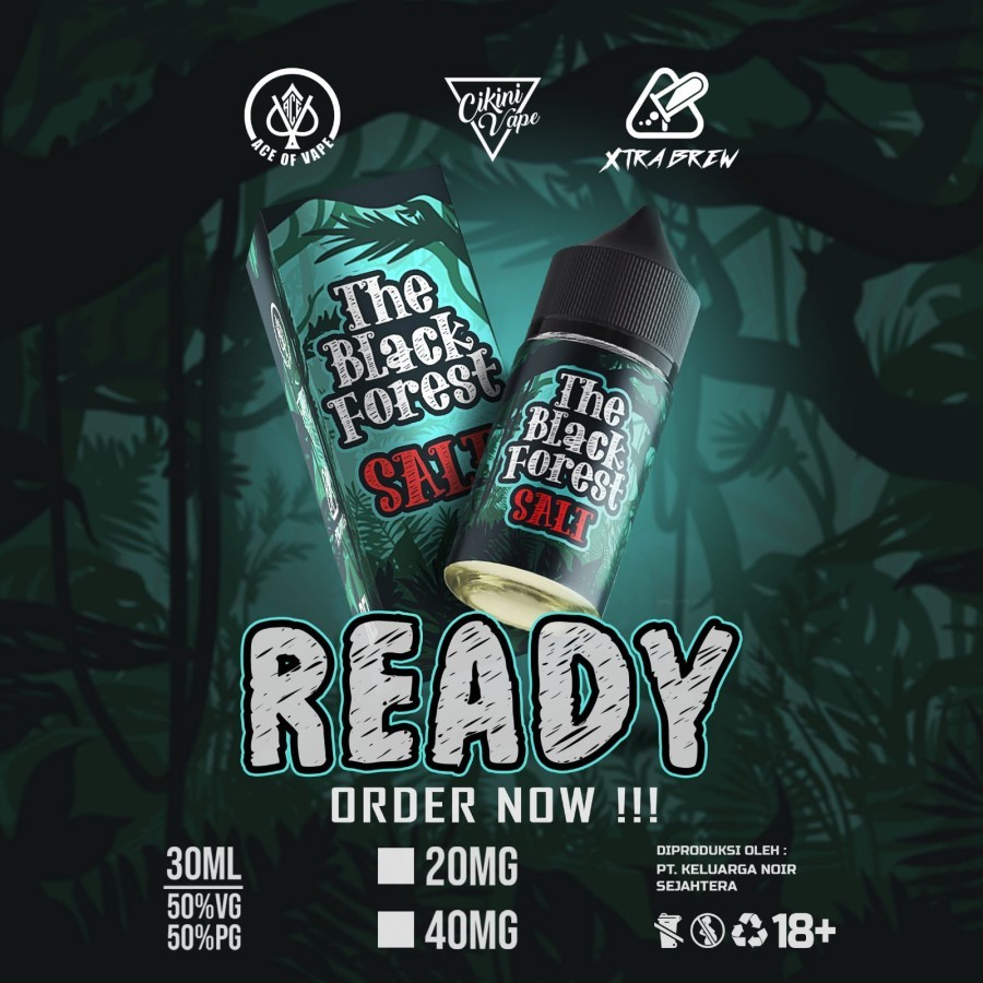 The Black Forest Salt Nic 30ML by Cikini Vape x Ace of Vape