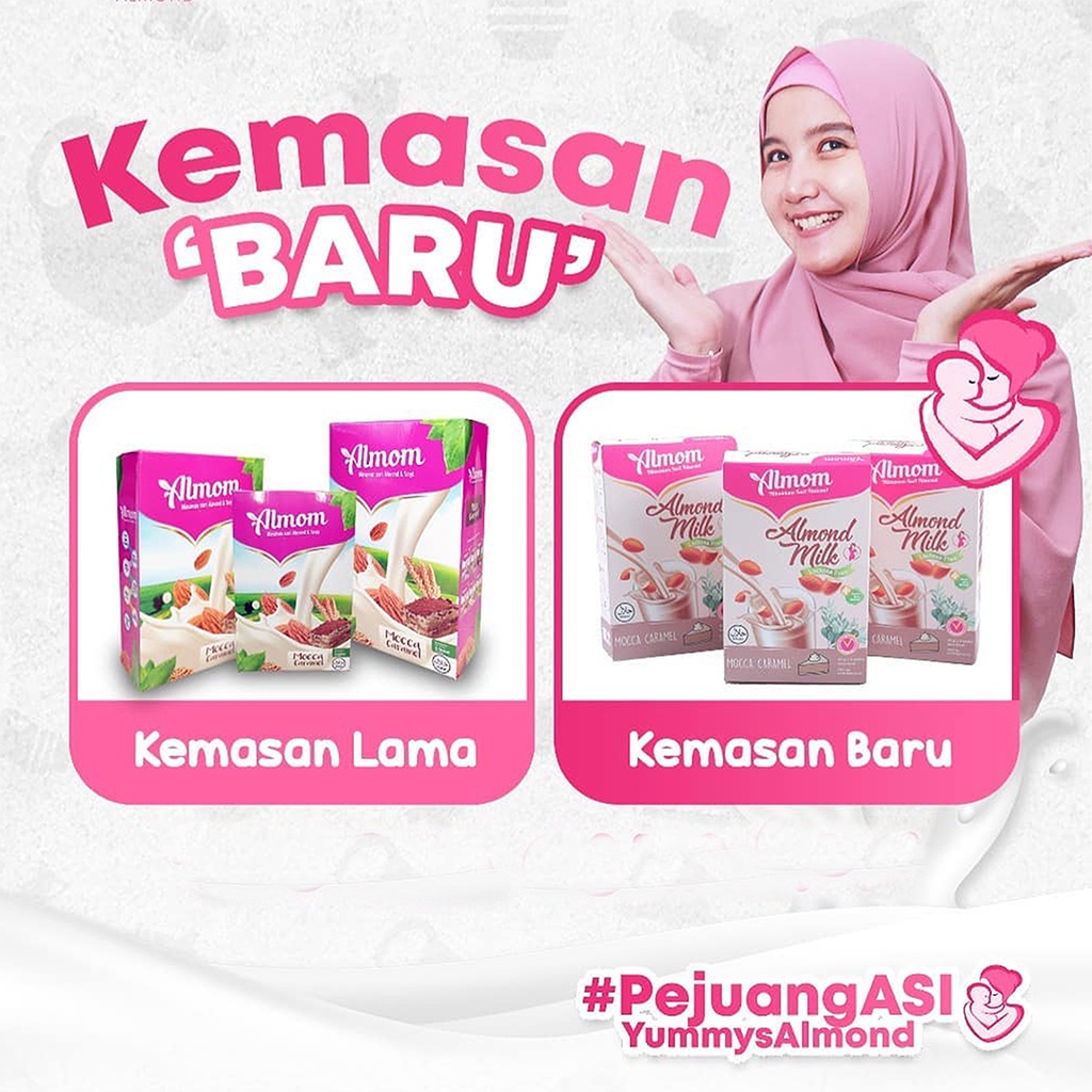 BELI 3 FREE TUMBLER ALMOM ALMOND MILK POWDER PREMIUM/ PELANCAR ASI SARI ALMOND BUBUK / ASI BOOSTER ALMOND MILK