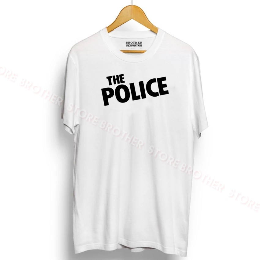 Kaos Distro The Police White Premium