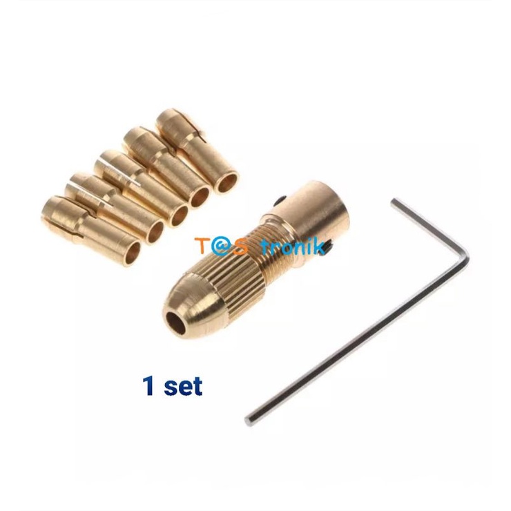 Adaptor Bor Mini 5 mm Chuck adaptor 5mm Chuck Collet 5mm kepala dinamo