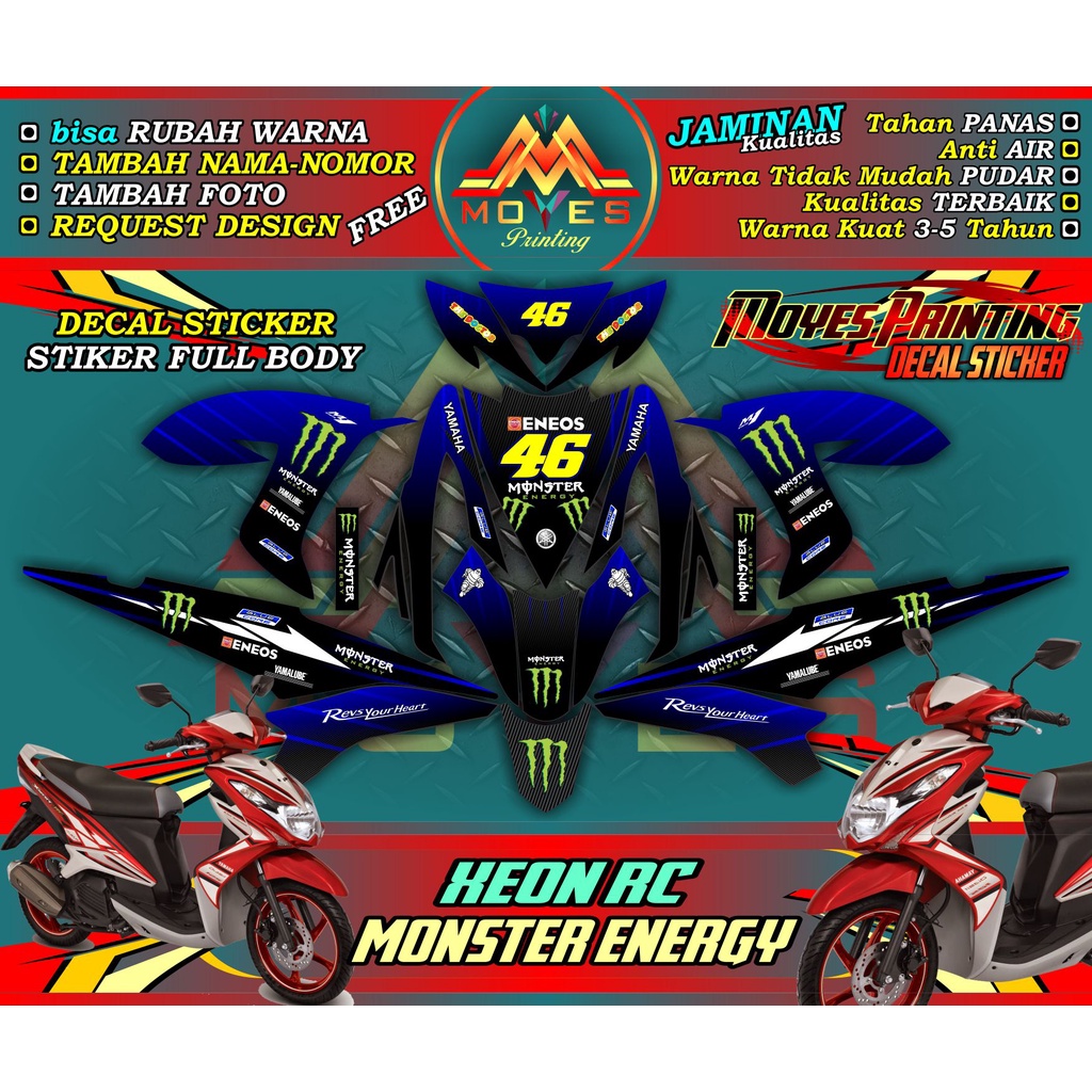 STIKER DECAL XEON RC FULL BODY - DECAL XEON RC/KArbu FULL BODY