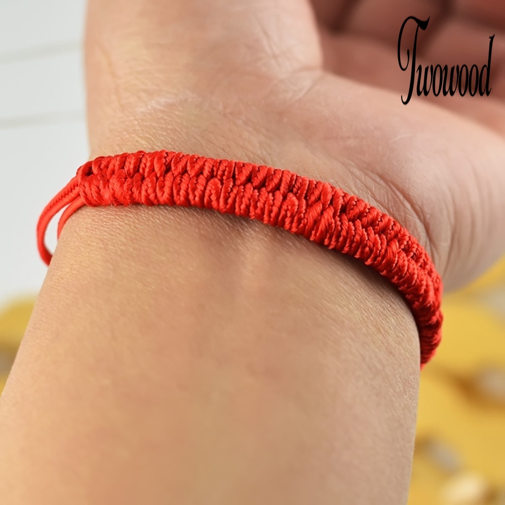 Gelang Tali Merah Handmade Adjustable Gaya China Untuk Unisex