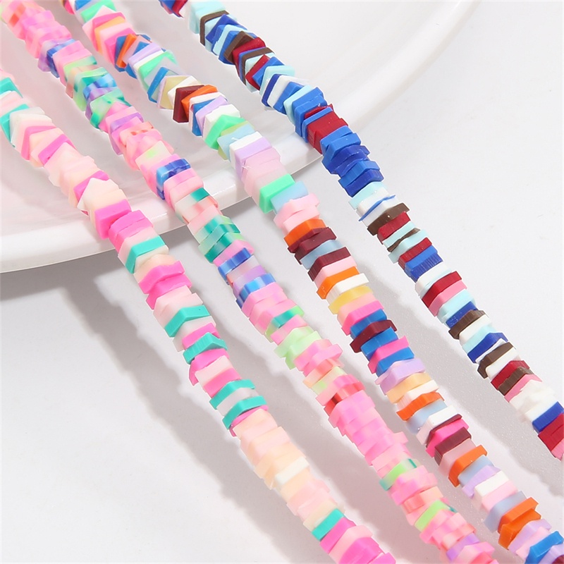 350 Pcs/String 5mm Campuran Warna Slice Tanah Liat Beads Untuk Membuat Perhiasan DIY Anak Gelang Kalung Aksesoris