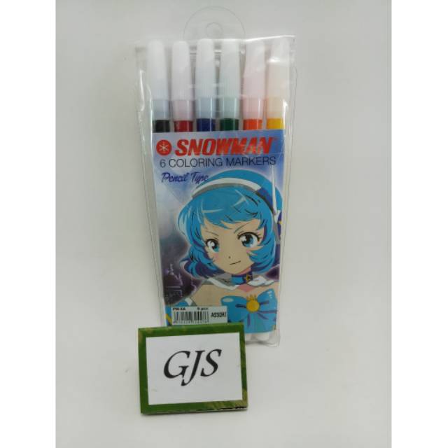 

Spidol Kecil Snowman 6 Warna