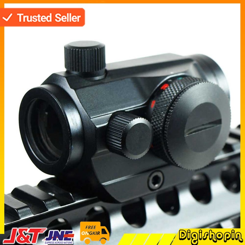 Kekeran Teropong Senapan angin air soft gunHolographic Red Green Dot Scope 20mm Red Dot