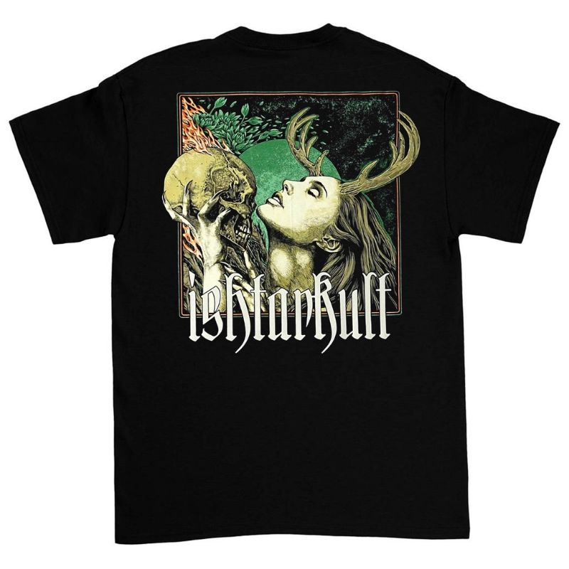 T-shirt | Oversize | KAOS SERINGAI X DANILLA "ISHTARKULT" | T-SHIRT BAND SERINGAI | KAOS BAJU BAND M