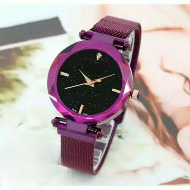 jam Tangan Wanita Diyoor Magnetic Mata Satu case Rosegold D427 Ready 4 warna