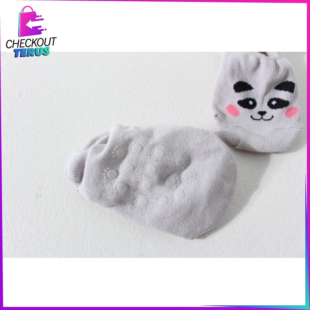 CT P50 Kaos Kaki Pendek Anak Bayi Karakter Hewan Bahan Katun Lembut Model Korea Import Cute Baby Sock