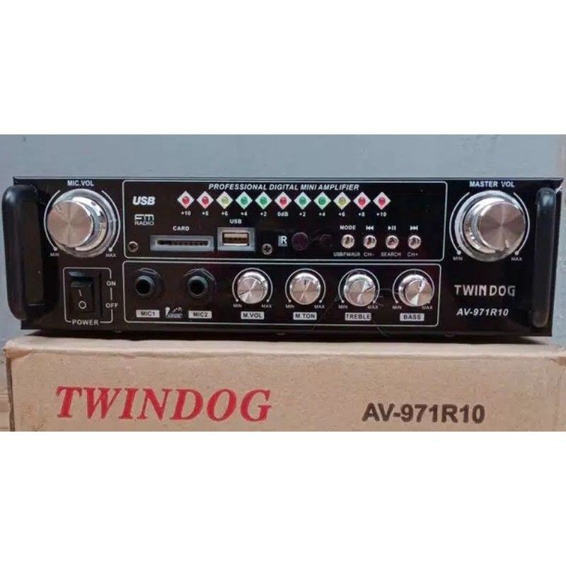 Twindog  , TD , AV 971R10 USB , Twin Dog ,  Amply, Ampli, Amplifier  Remote