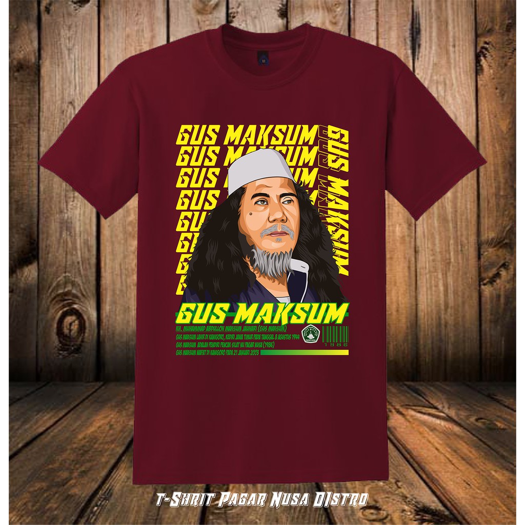 Kaos Gus Maksum Distro ESTETIC-Maron