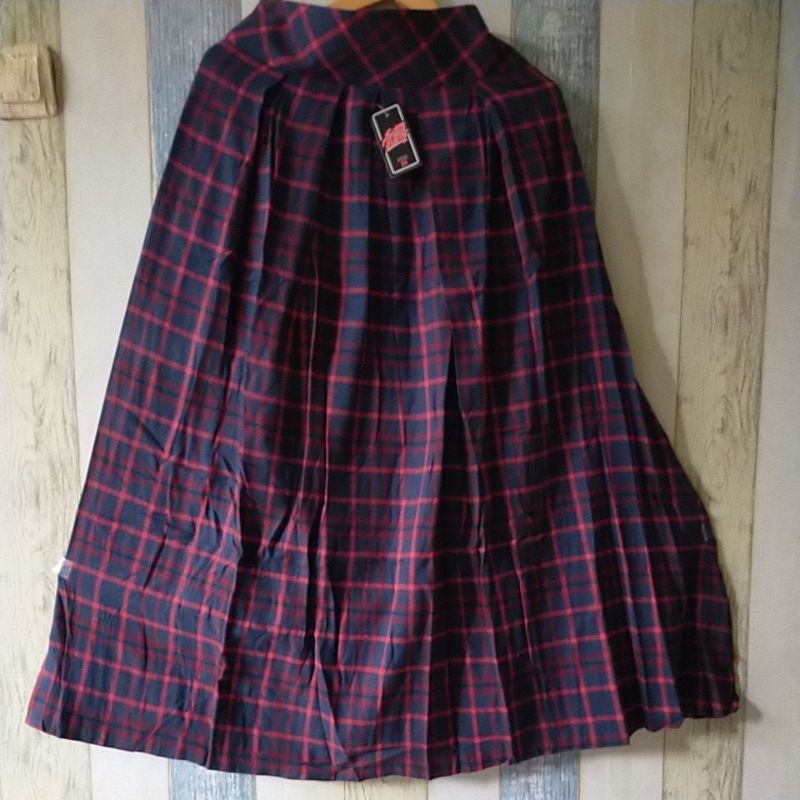 ROK FLANEL IMPORT PANJANG/ROK KOTAK FLANEL PANJANG/ROK FLANEL IMPORT MURAH/ROK SEMIWOL-Pict 7
