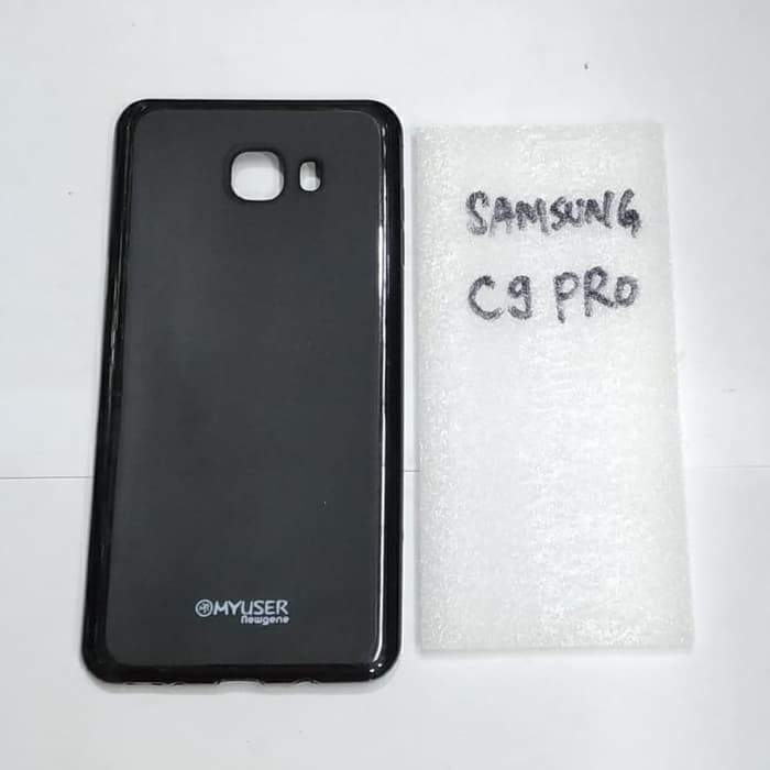 SAMSUNG C9 PRO karet softcase silikon karet hitam mantap