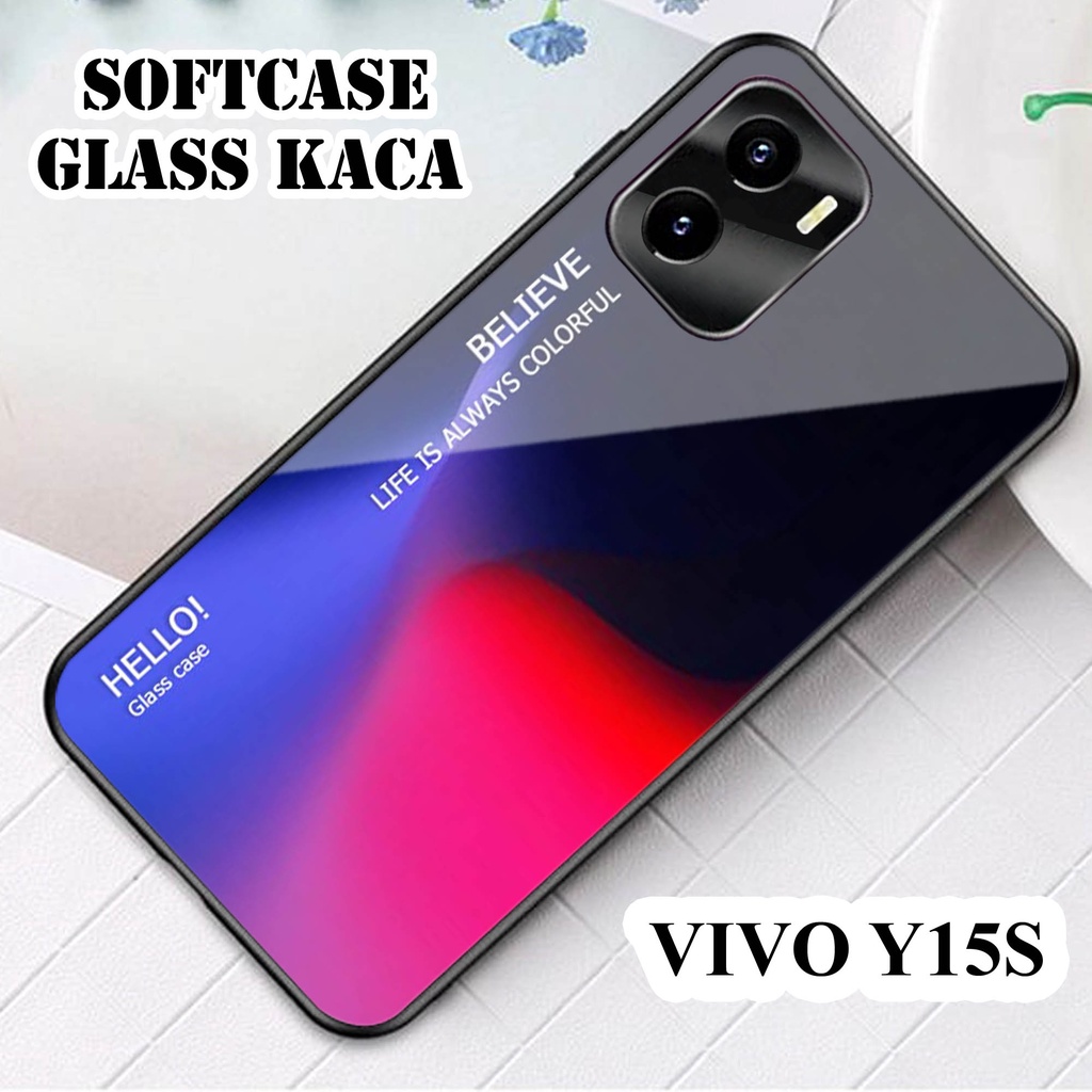 Softcase Glass Kaca VIVO Y15 S - Casing HP VIVO Y15 S[ S35].
