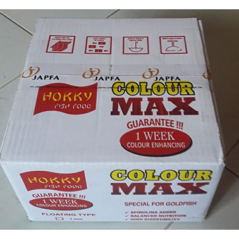 pakan ikan hokky colour max pelet ikan hokky