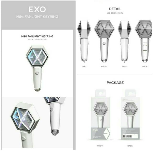 [READY STOCK] SM ARTIST MINI FANLIGHT KEYRING LIGHTSTICK EXO NCT RED VELVET SHINEE SUPER JUNIOR SNSD