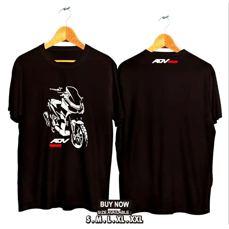Kaos Motor Honda Adv 155 / Baju Touring / Honda Adv150 Hitam