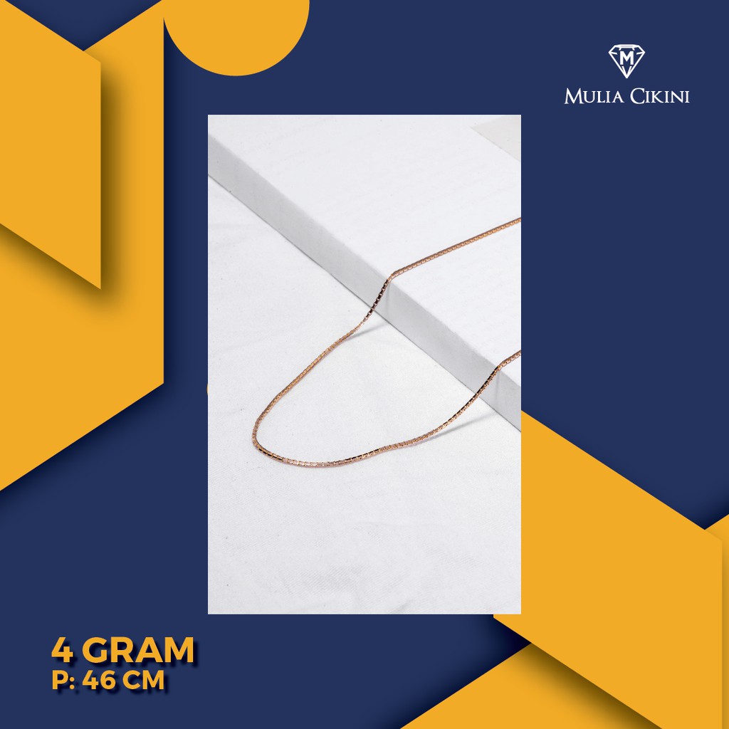 Kalung Emas Kuning UBS Italy Santa 75% 4 gram