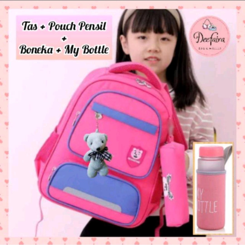 Tas Sekolah Anak Laki Laki Dan Perempuan Free Botol Lucu Tas TK Dan SD