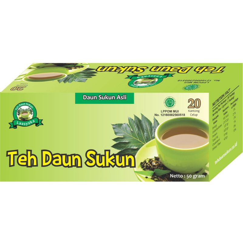 Teh Herbal Daun Sukun Kualitas Terjamin Asli Merek Laasyaka