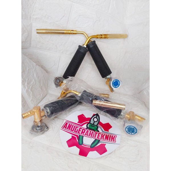 Alat las gas kepala heating torch mini kuningan alat bakar