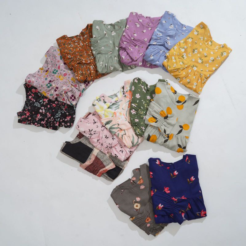 DASTER LENGAN PANJANG ANAK | KIDS LONG SLEEVE DRESS | SENYENYAK KIDS | SENYENYAK.KIDS