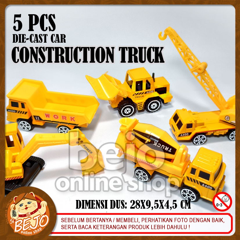 DIECAST KONSTRUKSI TRUK CONSTRUCTION TRUCK ALAT BERAT MINIATUR CAR