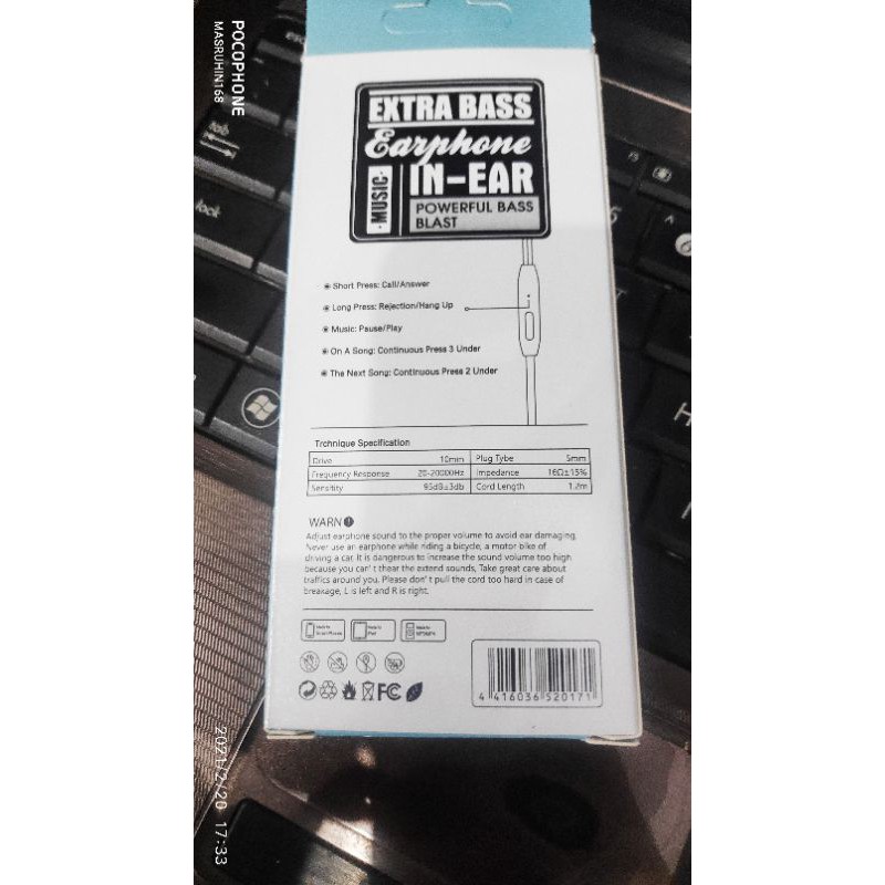 Headset / Earphone Zbox ZB116