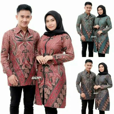 Couple Kemeja Tunik Larasati- Couple Atasan Batik Pria Reguler Fit Panjang Modern Ori By Seno Estu