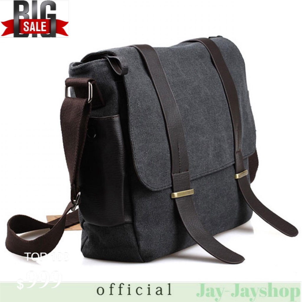 KAKA Tas Selempang Pria Korean Canvas Messenger Bag - L2642