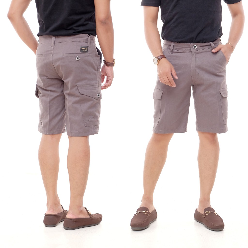 Bralio Denim Celana Pendek Kargo Cargo Outdoor Travelling Pantai Boardshort Chino Chinos Distro Pria