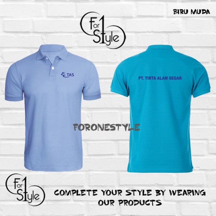 POLO SHIRT PT TIRTA ALAM SEGAR - BAJU KAOS KERAH PT TIRTA ALAM SEGAR - Polo foronestyle