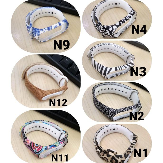 STRAP STRAPS SILICONE MODELS MOTIF XIAOMI MI BAND 3 OLED REPLACEMENT - N SATU KODE 981