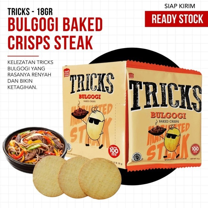 (TERMURAH) TRICKS - Baked Crisps Original, Rendang, Kimchi, Bulgogi